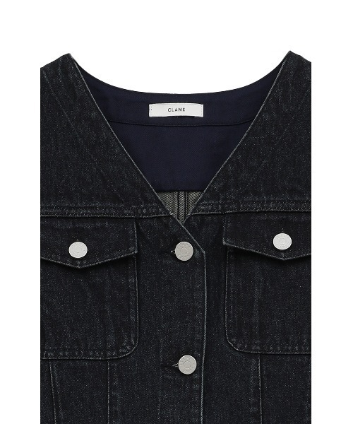 ワンピース CLANE SLEEVELESS LADY DENIM ONEPIECE CLANE クラネ スリーブ レス レディ デニム ワンピース