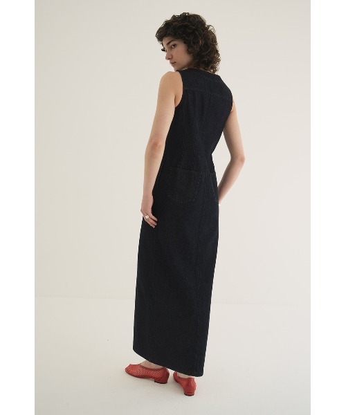 ワンピース CLANE/クラネ/SLEEVELESS LADY DENIM ONEPIECE_15
