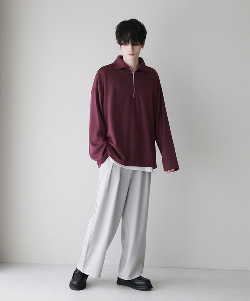「ETELIO」 長袖Tシャツ S チャコール メンズ
