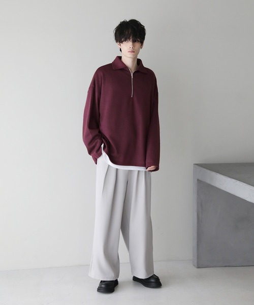 「ETELIO」 長袖Tシャツ S チャコール メンズ