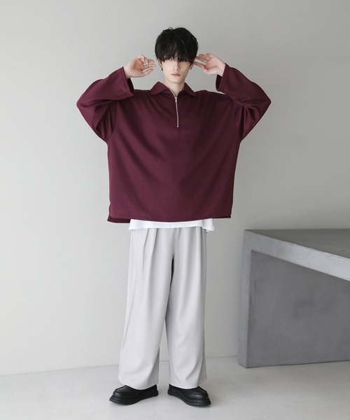 「ETELIO」 長袖Tシャツ S チャコール メンズ