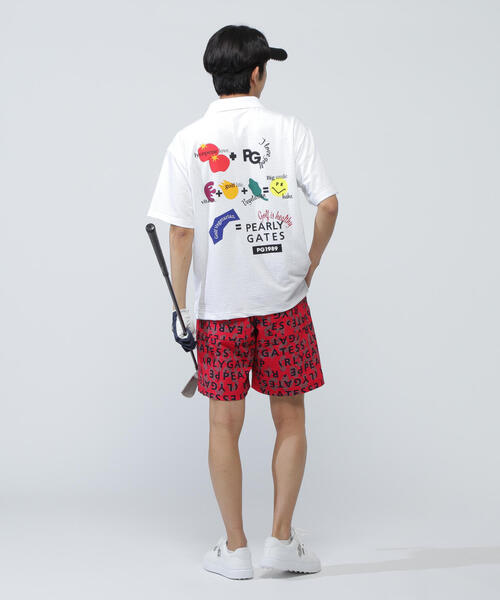 PEARLY GATES ポロシャツ 「PEARLY GATES」Pe格子サッカー半袖