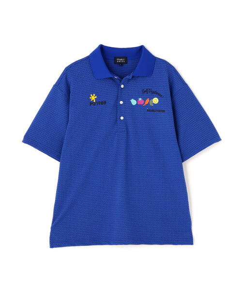 224SALE PEARLY GATES 新品未使用 ポロシャツ PEARLY GATES ポロシャツ 「PEARLY GATES」Pe格子サッカー半袖