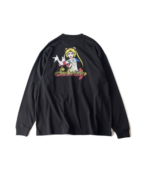 Subciety（サブサエティ） tシャツ Moon light tee L/S メンズ