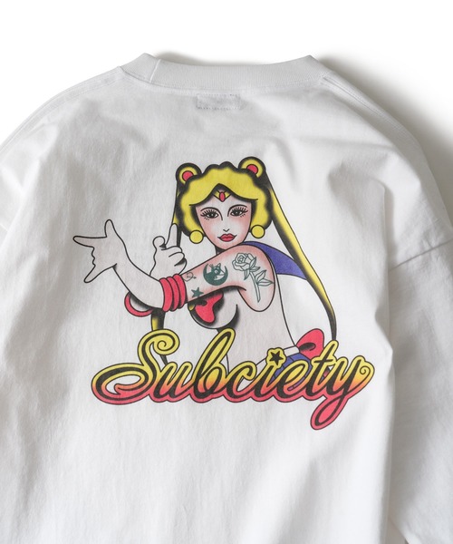 Subciety（サブサエティ） tシャツ Moon light tee L/S メンズ