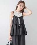 セットアップ 夏 リネンライクセットアップ レ...の詳細画像1