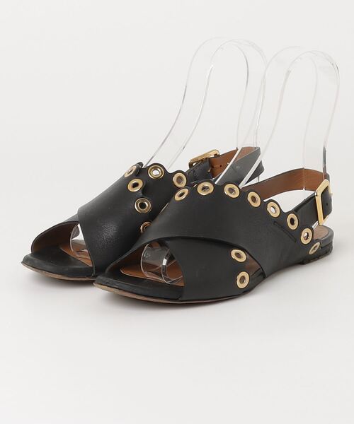 Chloe 「Chloe」 フラットサンダル 37 ブラック レディース