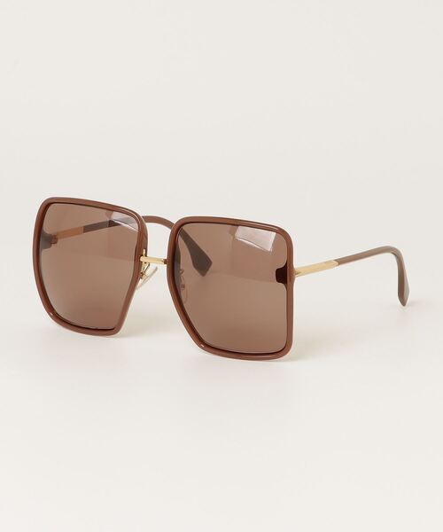 美品⭐︎FENDI メガネ　サングラス　ブラウン　ベージュ FENDI 「FENDI」 サングラス - ブラウン レディース : ZOZOTOWN