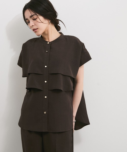 ブラウス シャツ 「Dickies」コットンダンプクロップドシャツ レディース Dickies ブラウス シャツ 「Dickies」コットンダンプクロップド