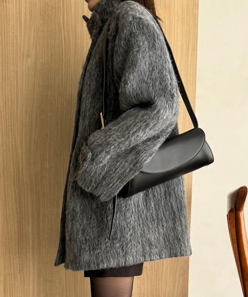 JUNOAH（ジュノア） ステンカラーコート X-LARGE ダークグレー