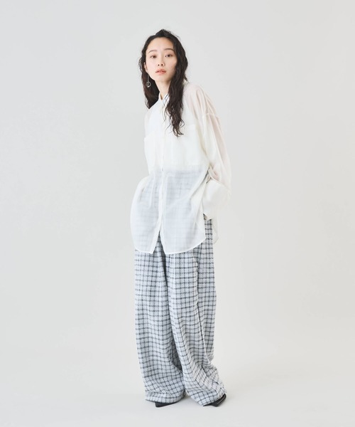 Muscat ブラウス シャツ オーバーサイズシアーシャツ レディース