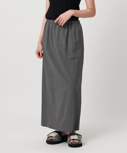 UNITED ARROWS サテン風 ロングスカート Lサイズ UNITED ARROWS スカート サテン ウエスト ロングスカート