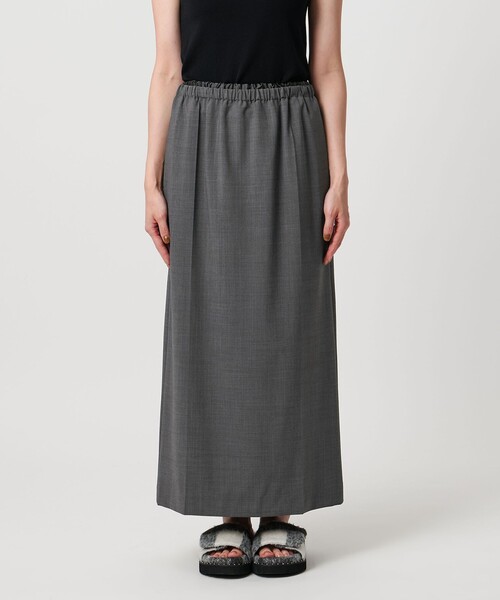 UNITED ARROWS サテン風 ロングスカート Lサイズ UNITED ARROWS スカート サテン ウエスト ロングスカート