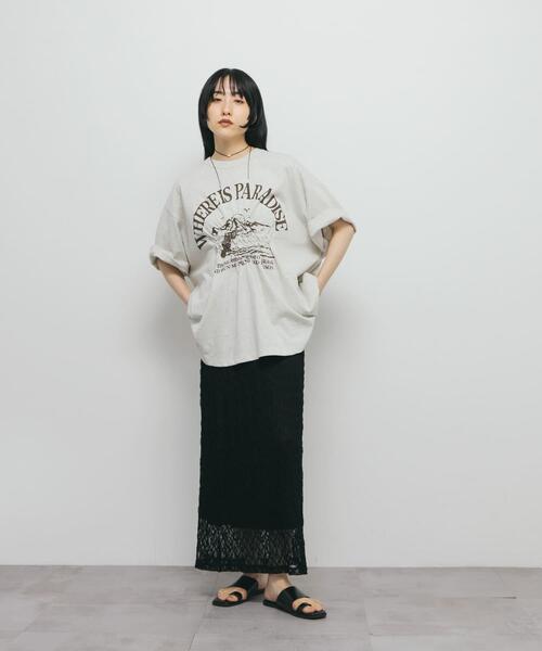 KBF（ケービーエフ） ロング スカート シアーレーススカート