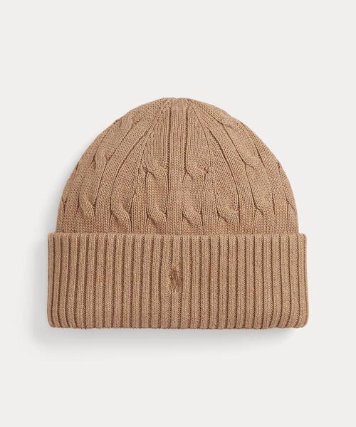 ラルフローレン カシミア100% ケーブルニット帽　キャップ cocochiya_rl-beanie2
