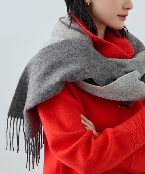 ROPE'（ロペ） ストール マフラー ラムウールリバーシブルストール