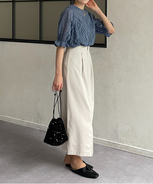 「Thevon」 半袖ブラウス FREE アイボリー レディース_画像9