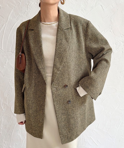 JUNOAH（ジュノア） ジャケット テーラードジャケット オーバーサイズ