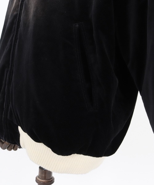 スカジャン 「ADAMPATEK/アダムパテック」aged velour souvenir jacket ベロアスーベニアジャケット スカジャンの画像