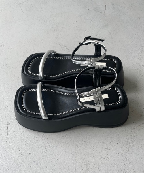「cheriella」 フラットサンダル S(23cm) ブラック レディース_画像5