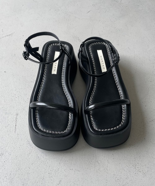「cheriella」 フラットサンダル S(23cm) ブラック レディース_画像7
