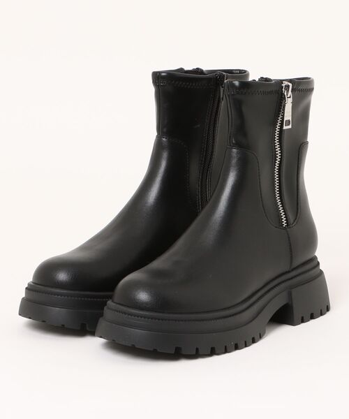 STEVE MADDEN（スティーブ・マデン） ブーツ 厚底サイドジップブーツ/S