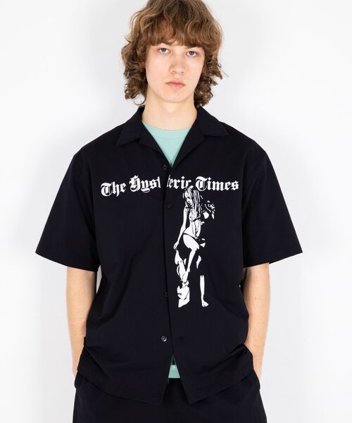 「HYSTERIC GLAMOUR」 半袖シャツ SMALL ブラック メンズの画像