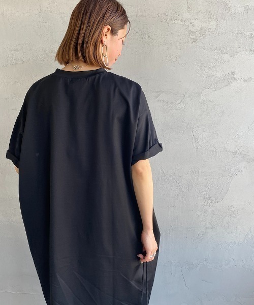 mizuiroind（ミズイロインド） 半袖ワンピース F ネイビー レディース