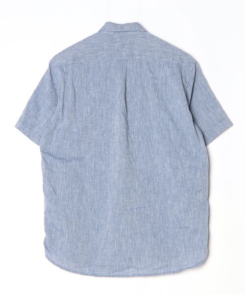 「NAVY」 半袖シャツ M ブルー メンズ_画像2