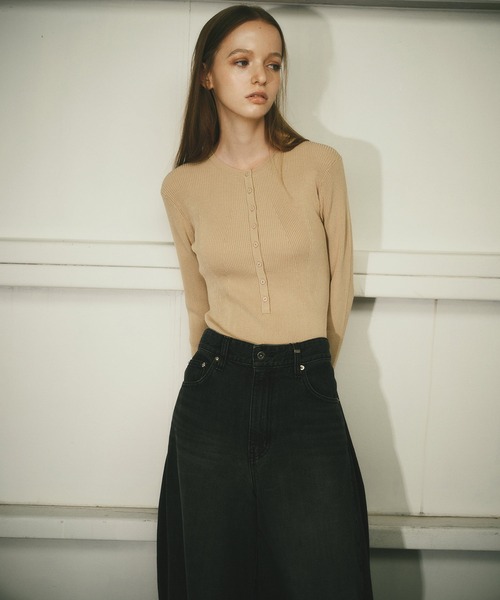 ニット セーター リブドニットボディスーツ / Ribbed Knit Bodysuits レディースの画像