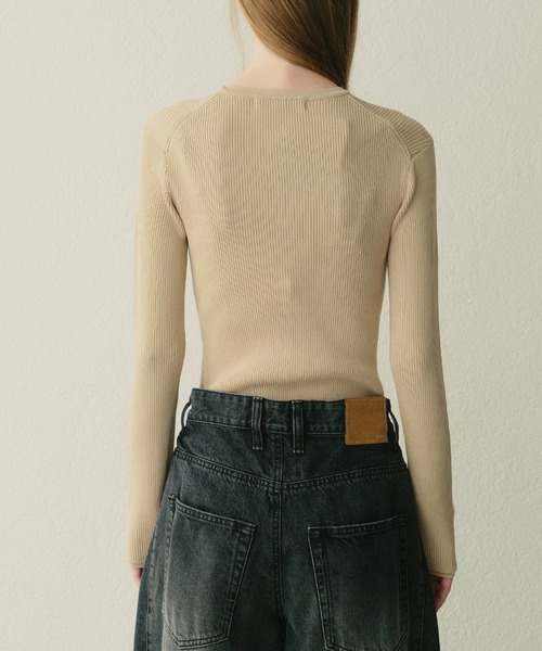 ニット セーター リブドニットボディスーツ / Ribbed Knit Bodysuits レディースの画像