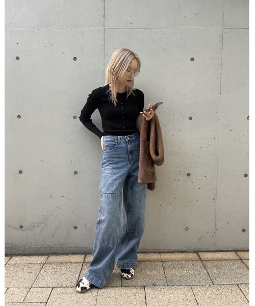 ニット セーター リブドニットボディスーツ / Ribbed Knit Bodysuits レディースの画像