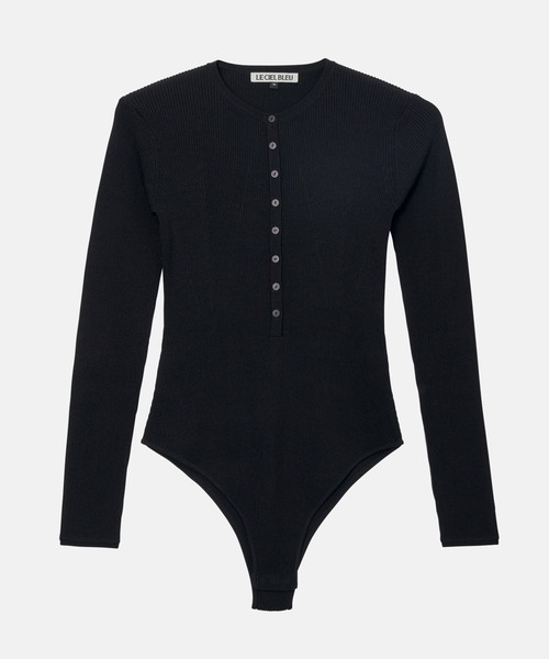 ニット セーター リブドニットボディスーツ / Ribbed Knit Bodysuits レディースの画像