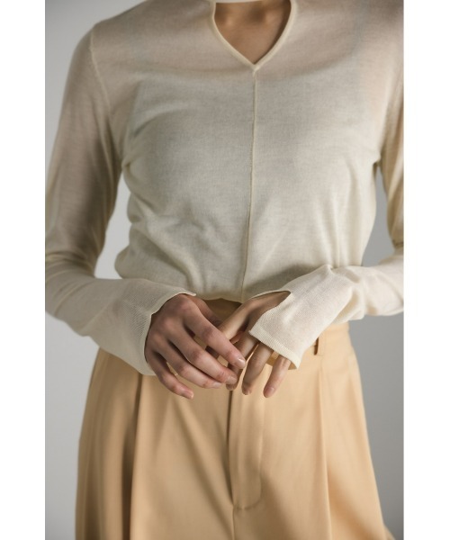 「STYLEMIXER」 長袖ニット FREE グリーン レディース_画像5