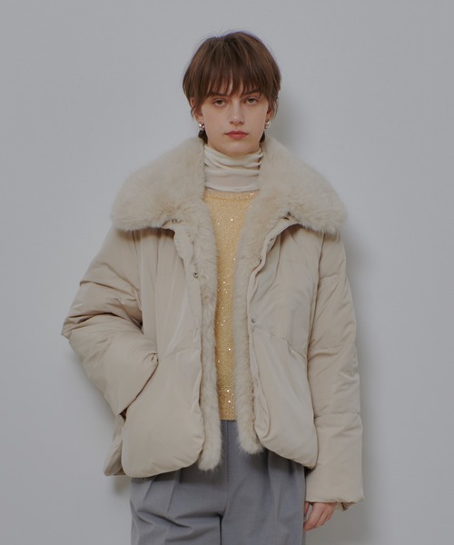 allureville ノースリーブファーコート サイズ2 ベージュ item344113724401-1-2.jpg