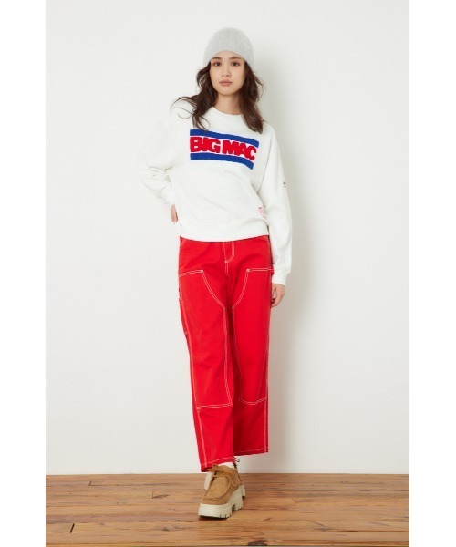 「BIG MAC」 スウェットカットソー FREE 杢グレー レディース_画像4