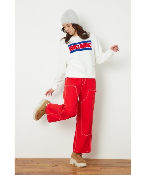 「BIG MAC」 スウェットカットソー FREE 杢グレー レディース_画像5