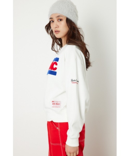 「BIG MAC」 スウェットカットソー FREE 杢グレー レディース_画像8
