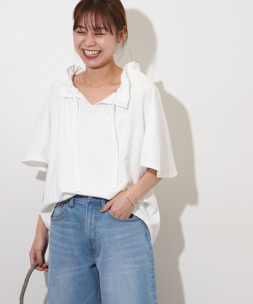 「JOURNAL STANDARD relume」 半袖カットソー FREE ブラック レディース_画像2