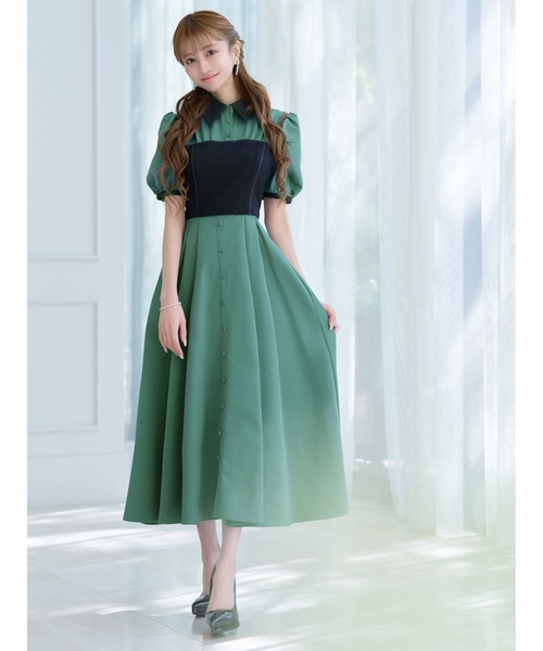 「emiriawiz」 半袖ワンピース MEDIUM グリーン レディースの画像