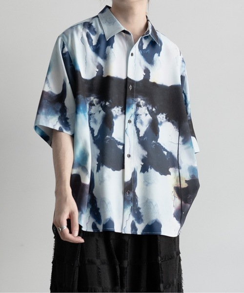 「Casper John」 半袖シャツ X-SMALL ブルー メンズ_画像5