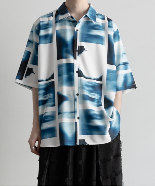 「Casper John」 半袖シャツ X-SMALL ブルー メンズ_画像6