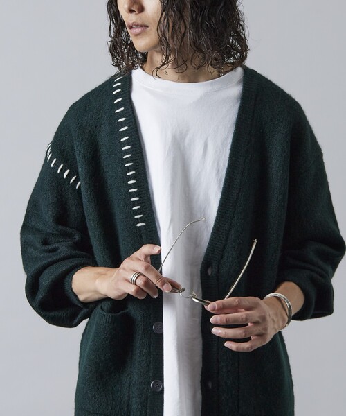 「Firsthand」 ニットカーディガン 2 ブラック メンズ_画像3