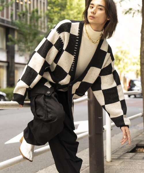 「Firsthand」 ニットカーディガン 2 ブラック メンズ_画像9