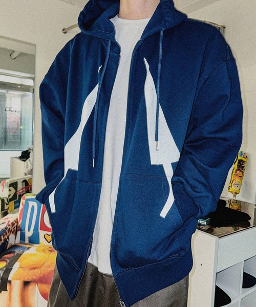 ALAND パーカー 「UNISEX」POT／cursorフードジップアップ レディース