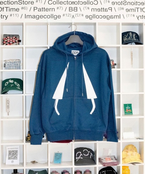 ALAND パーカー 「UNISEX」POT／cursorフードジップアップ レディース