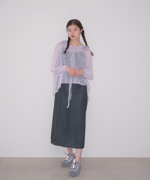 「muguet」 ニットアンサンブル FREE ピンク レディース_画像9