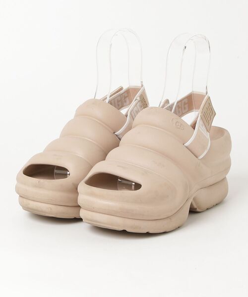 UGG サンダル ベージュ UGG Australia（アグオーストラリア） 「UGG」 フラットサンダル 25.0
