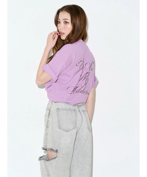 ジーンズ デニム デニムパンツ カットアウトハイウエストワイドデニムパンツ「セットアップ着用可能」 レディース_22