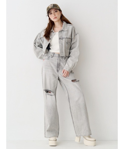 EVRIS デニムセットアップ EVRIS（エヴリス） ジーンズ デニム デニムパンツ カットアウトハイ